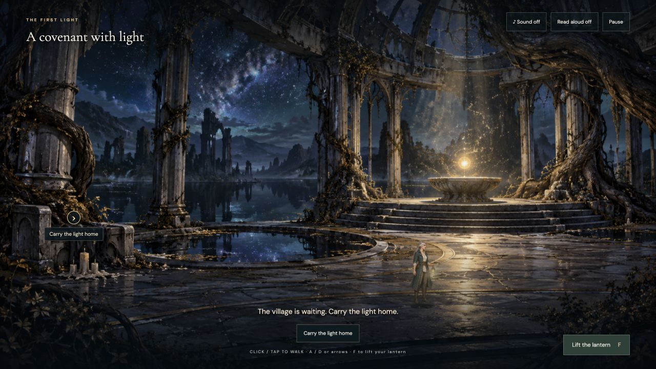 The First Light: painted sanctuary gameplay